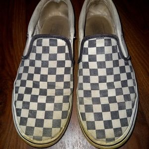 BOGO Checkered Van's slip ons